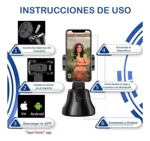 SOPORTE CON ROTACION INTELIGENTE 360°